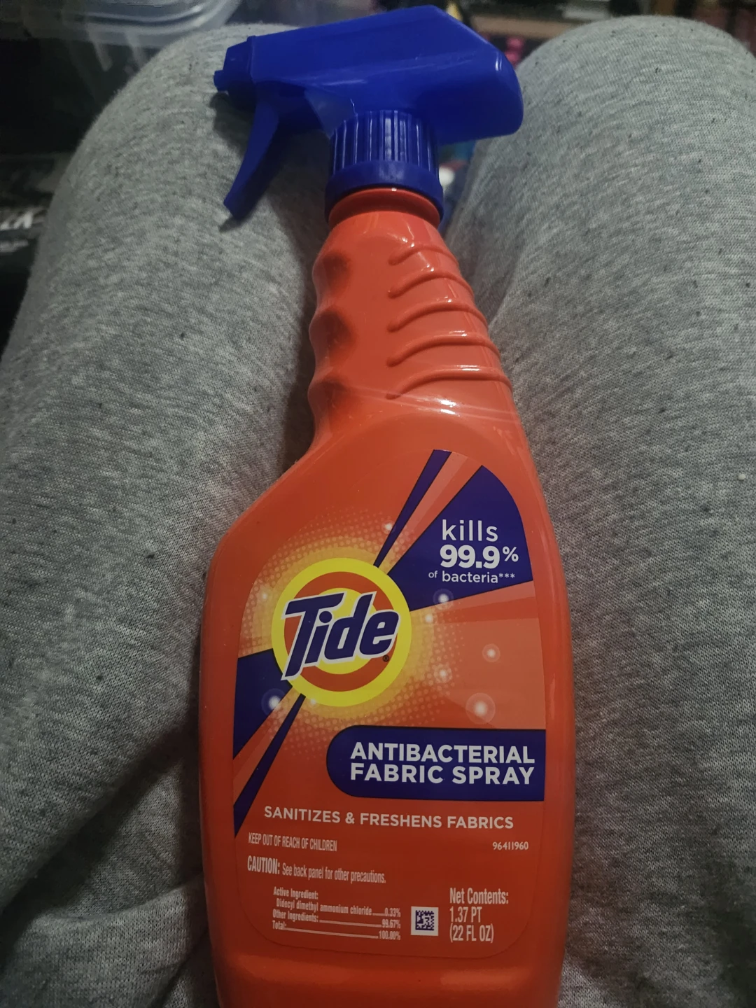 Tide Antibacterial Fabric Spray - 22 FL OZ