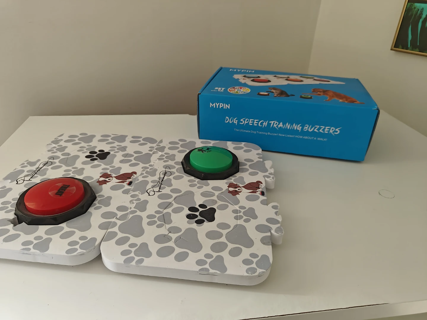 MYPIN Dog Speech Training Buzzer Set with Mat - photo 4
