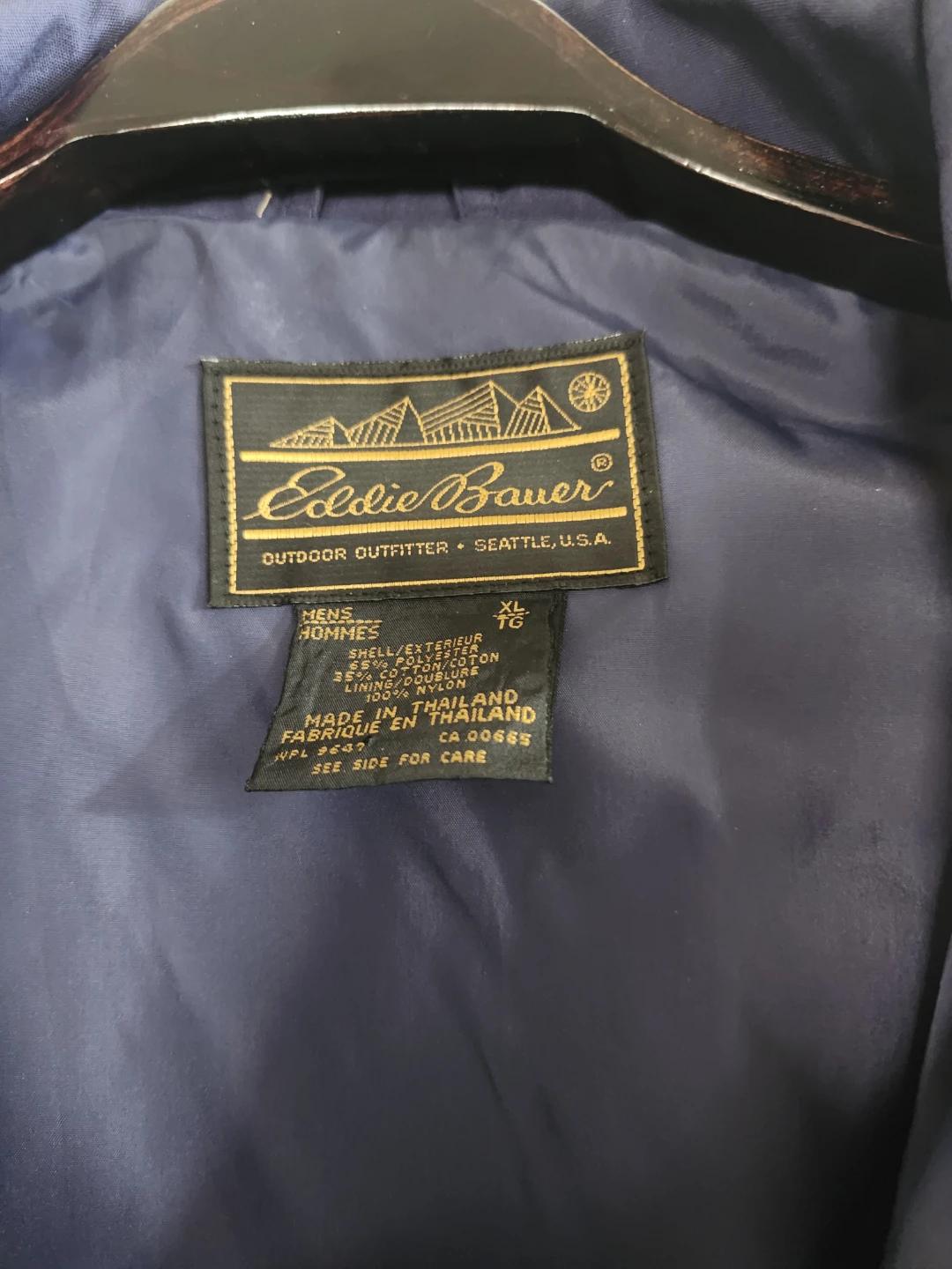 Eddie Bauer Men's XL Navy Blue Jacket - photo 2