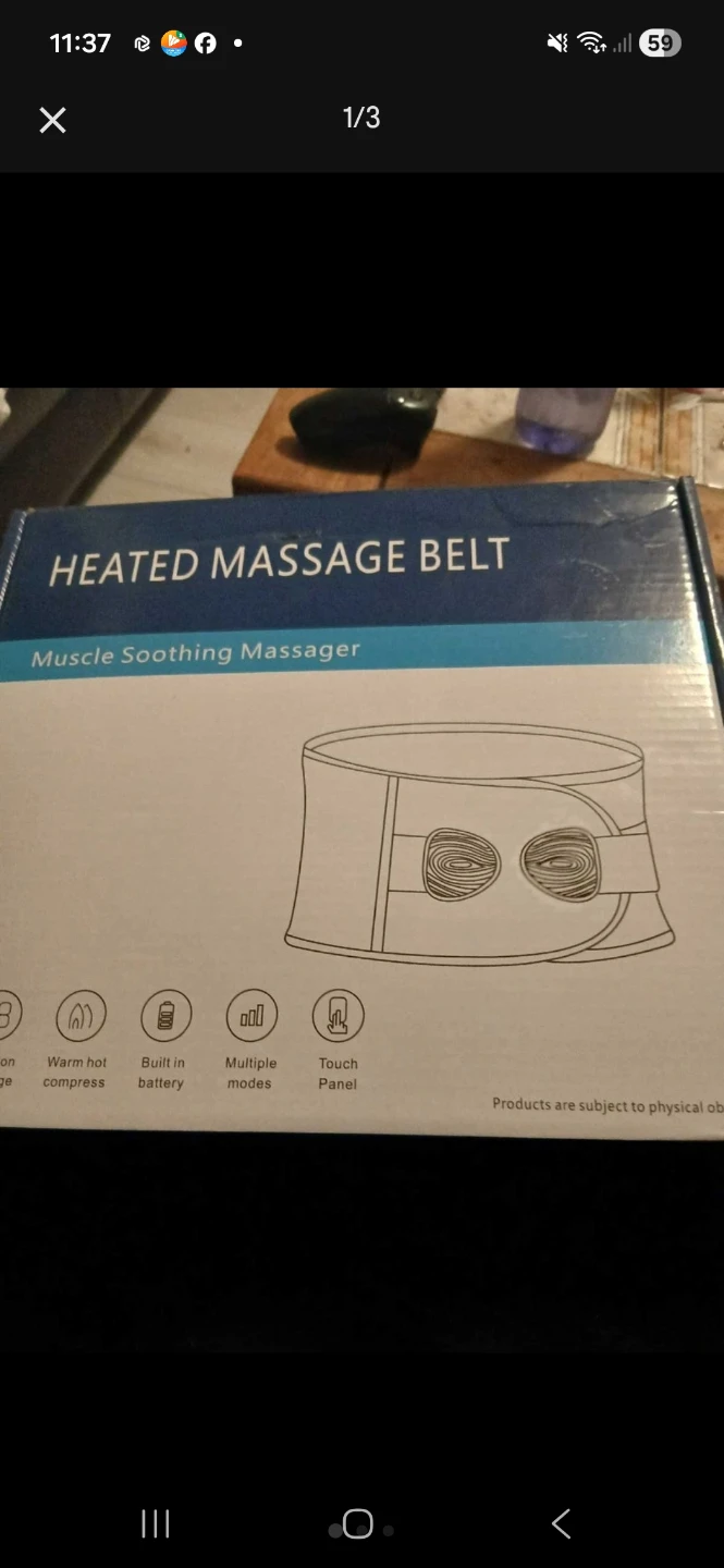 Heated Massage Belt - Muscle Soothing Massager - photo 2