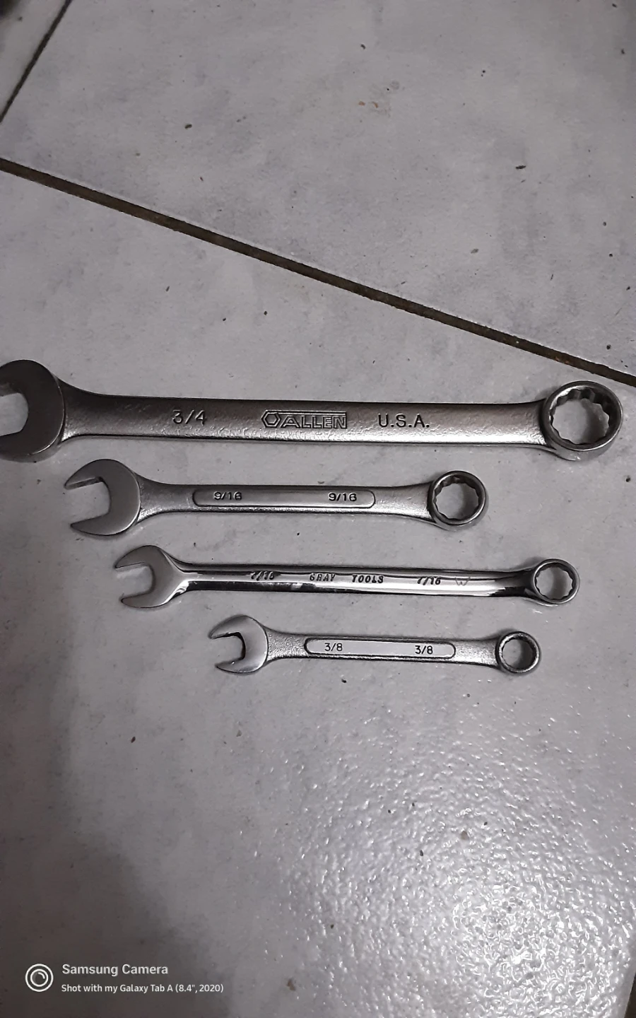 Allen USA Combination Wrenches Set
