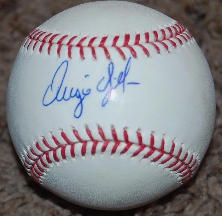 Augie Ojeda Chicago Cubs official Major League signed Baseball