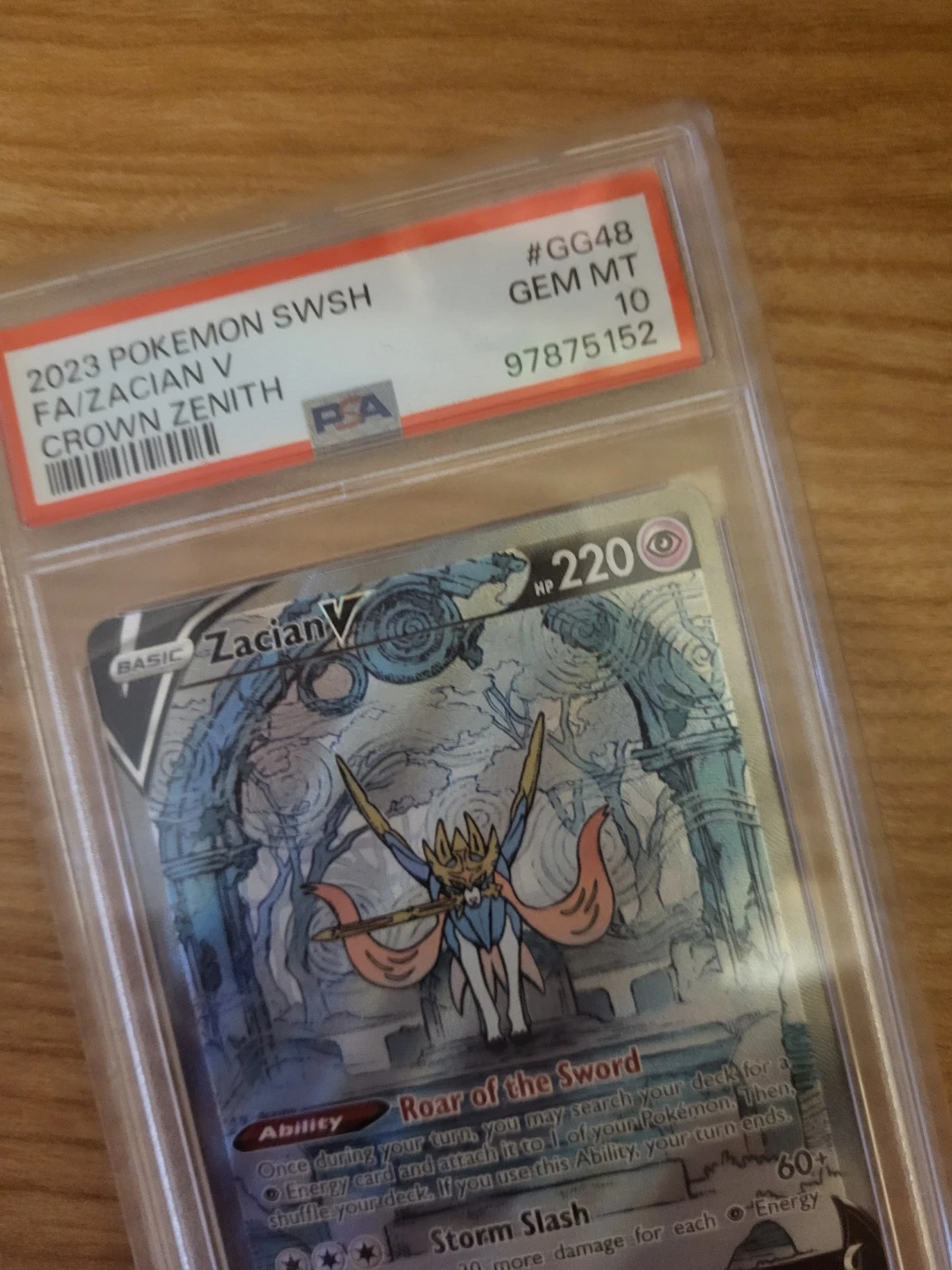 Pokemon Trading Card Lot: Leafeon EX & Zacian V