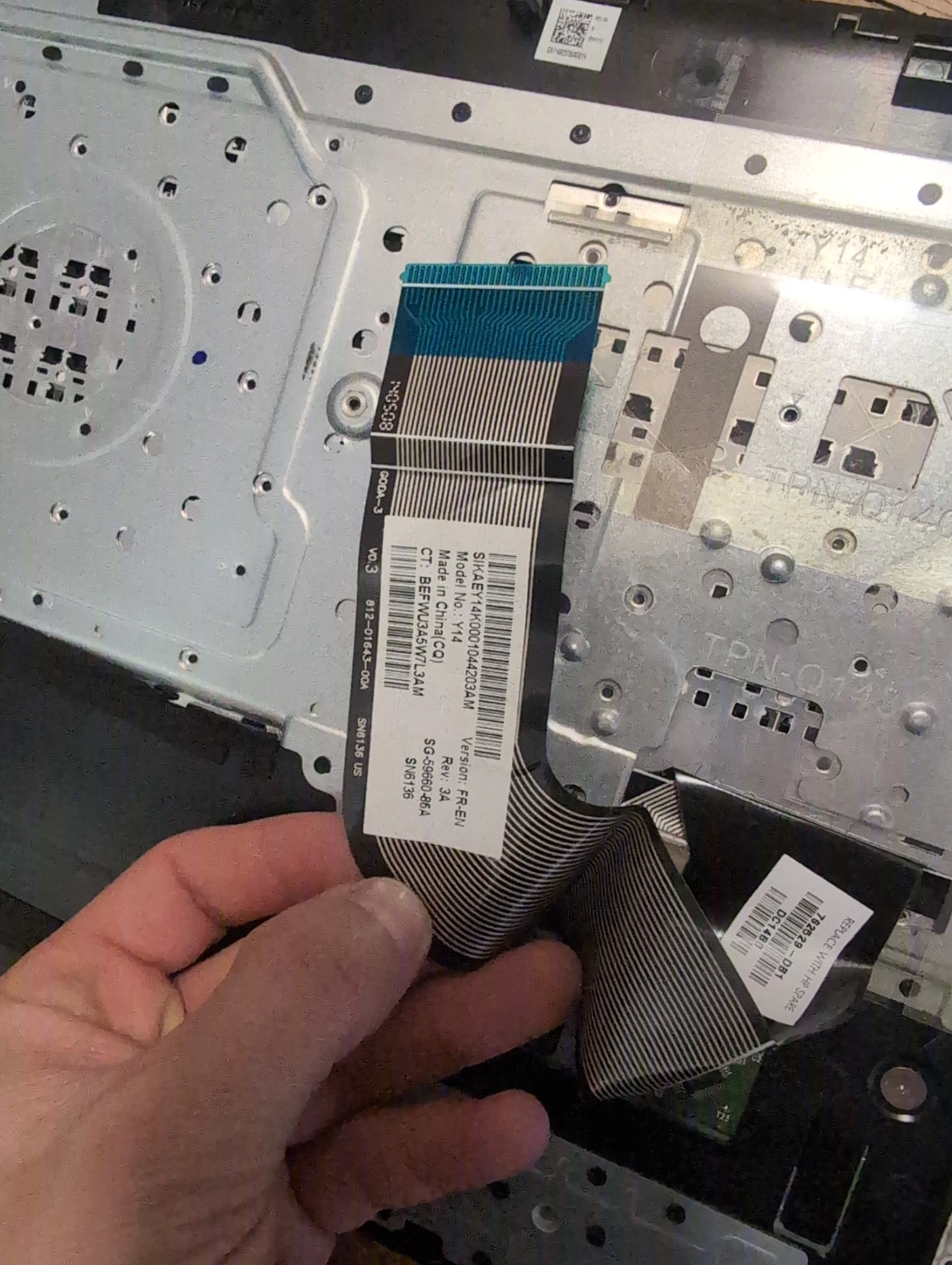 HP Pavilion Laptop Keyboard and Palm Rest Assembly - photo 2