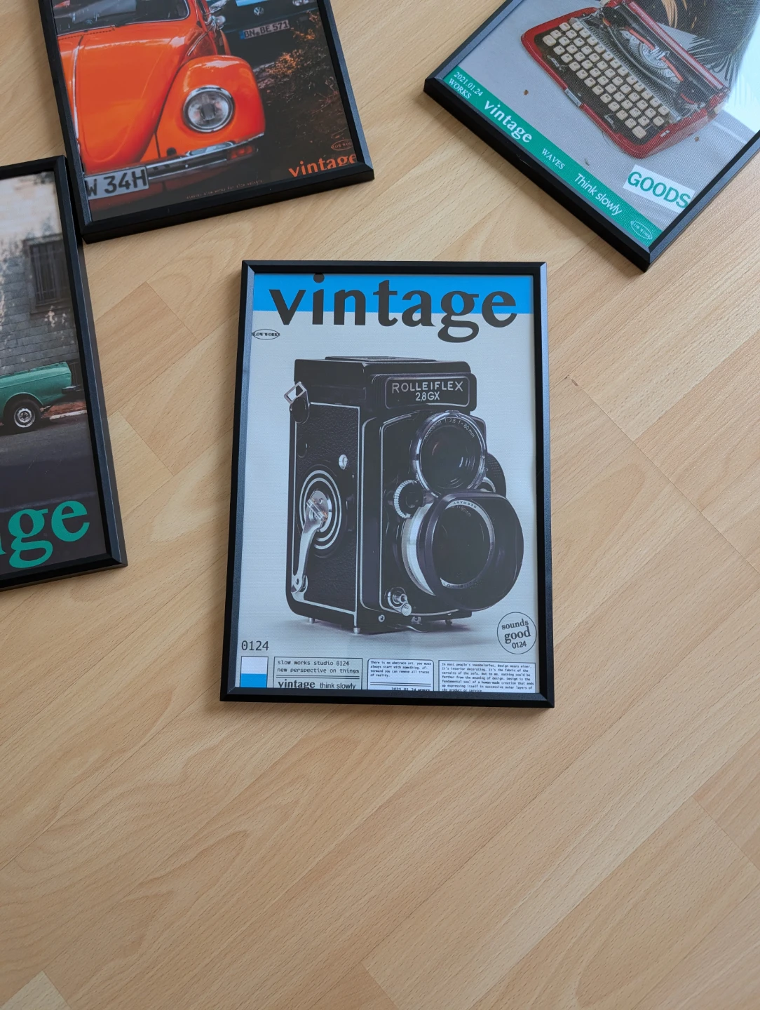 Framed Vintage Rolleiflex 2.8GX Camera Print 20x30 cm - photo 2
