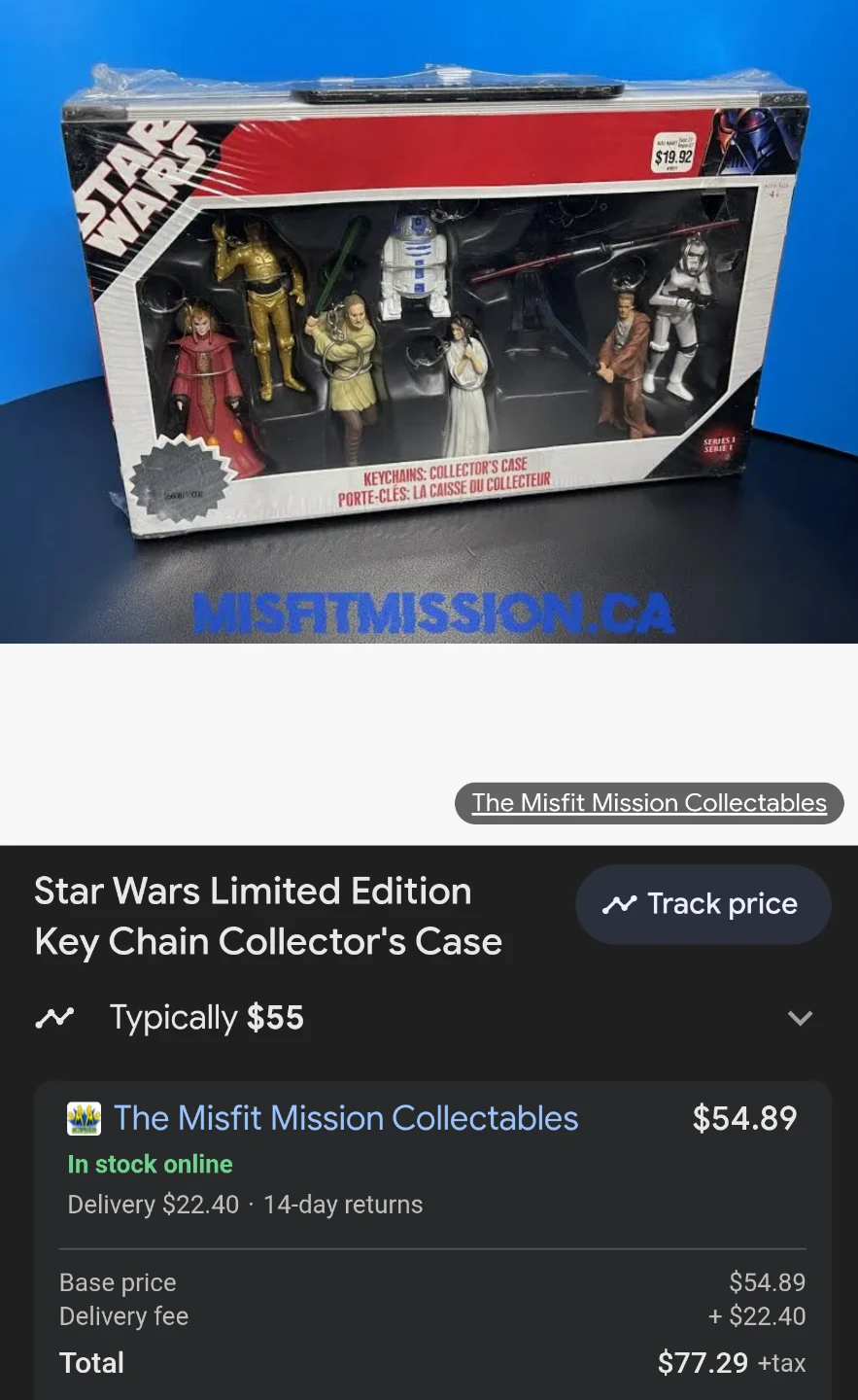 Star Wars Keychains Collector's Case Set - photo 2