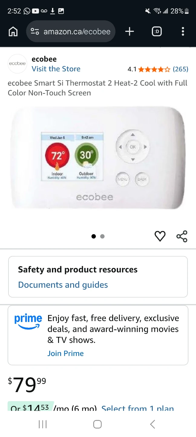 NEW ecobee Smart Si Thermostat - photo 3