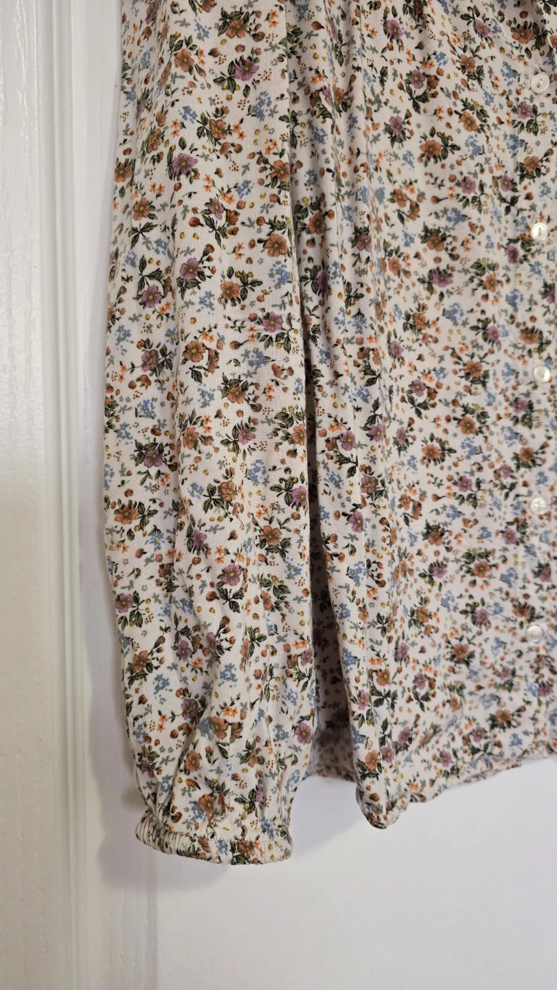 Zara Kids Floral Print Blouse Size 10 - photo 4