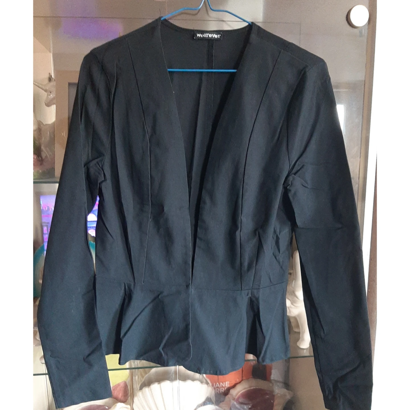 2pc WESTEVER Women's Black  Blazer with White Top - photo 2