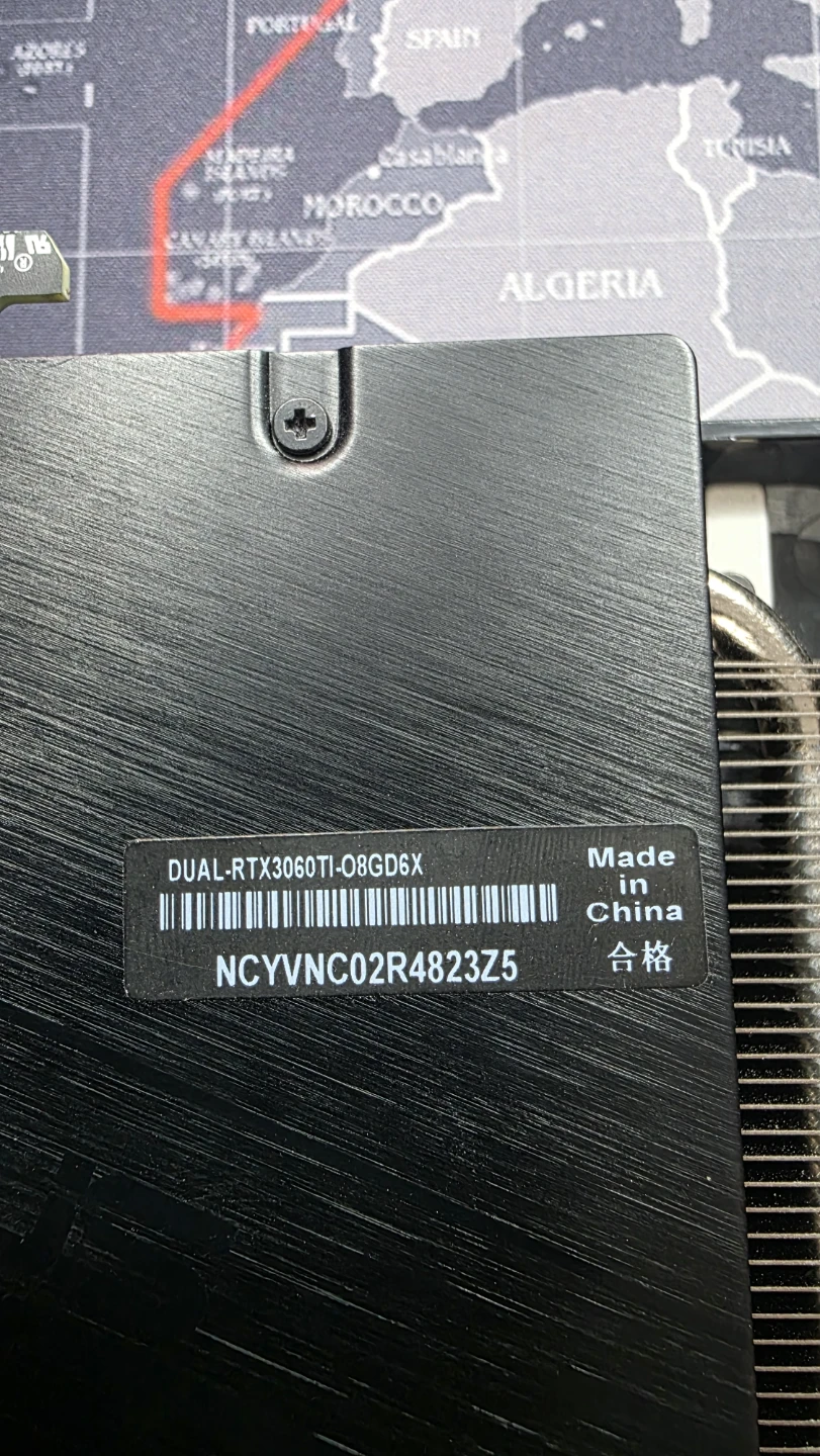 ASUS DUAL-RTX3060TI-O8GD6X NVIDIA GeForce RTX 3060 Ti