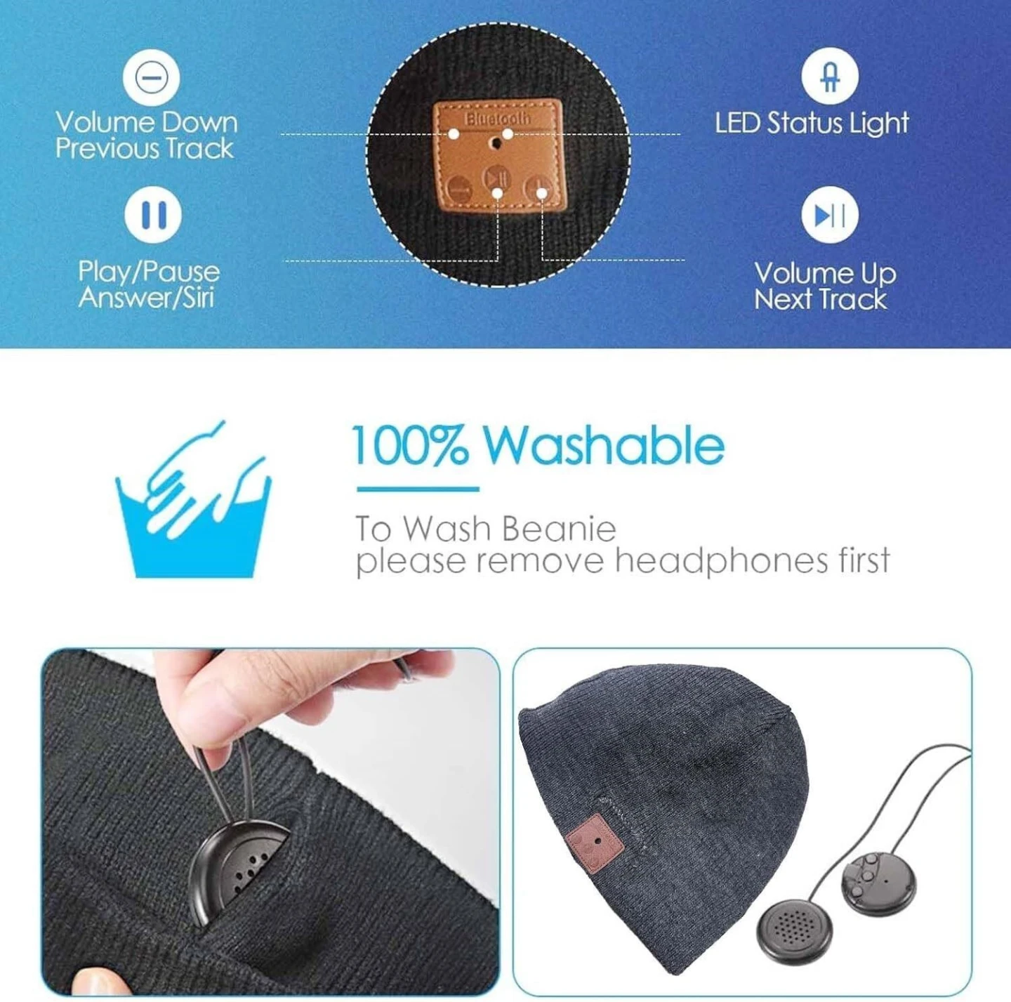 Bluetooth Beanie Hat - photo 3