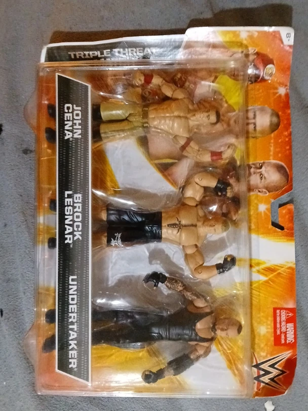 WWE Wrestling Figures - John Cena, Brock Lesnar, Undertaker