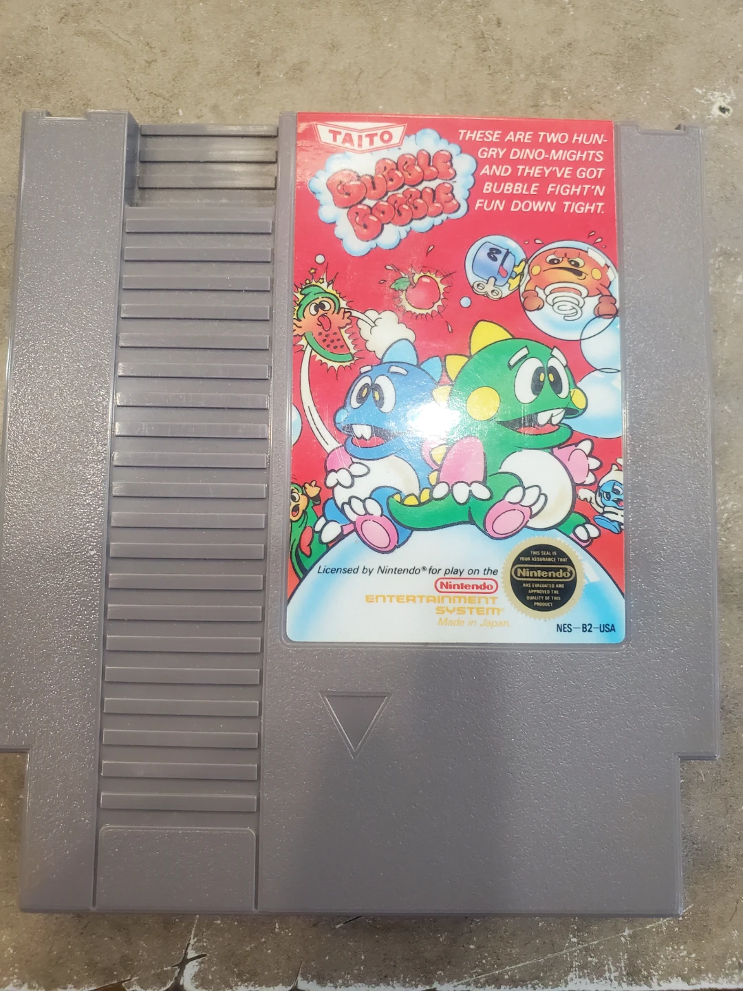 Taito Bubble Bobble NES Game