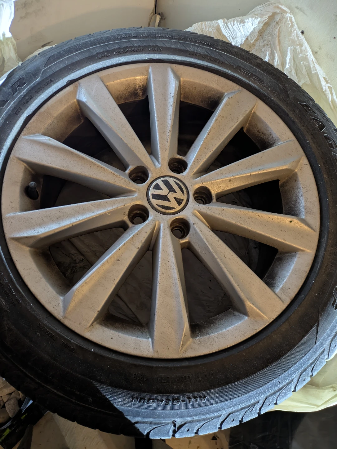 Set of Volkswagen Rims with Good Year Tires
