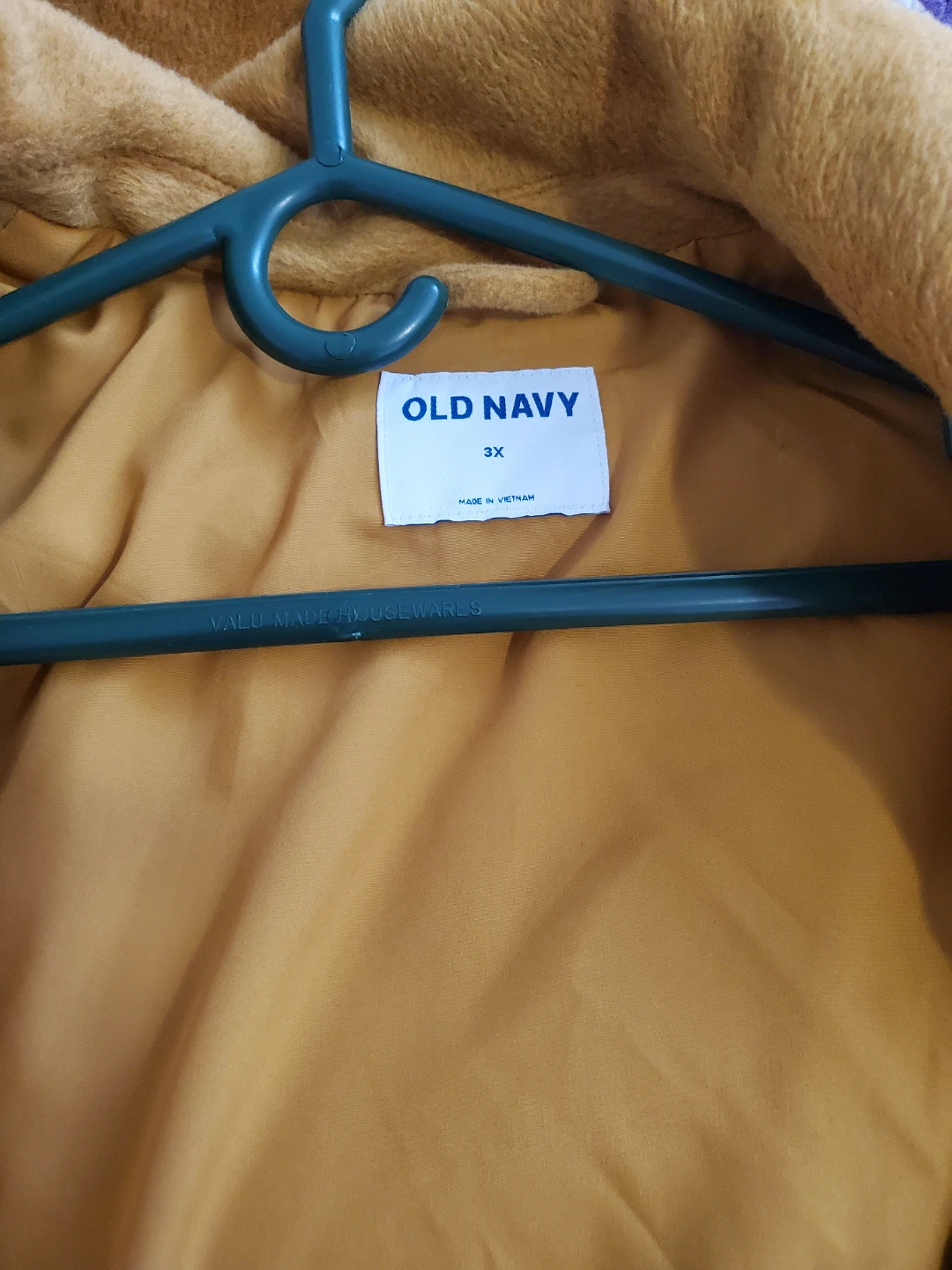Old Navy Women's Mustard Yellow Wool Blend Coat Size 3X - photo 2