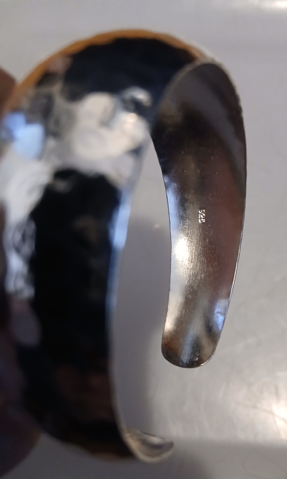 Hammered Sterling Silver Cuff Bracelet - photo 2