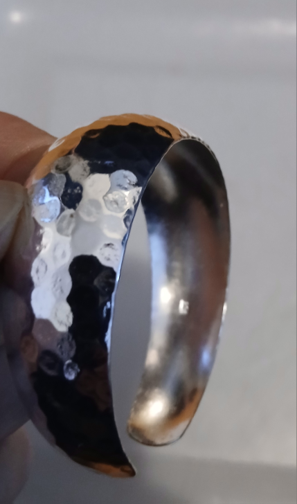 Hammered Sterling Silver Cuff Bracelet - photo 3
