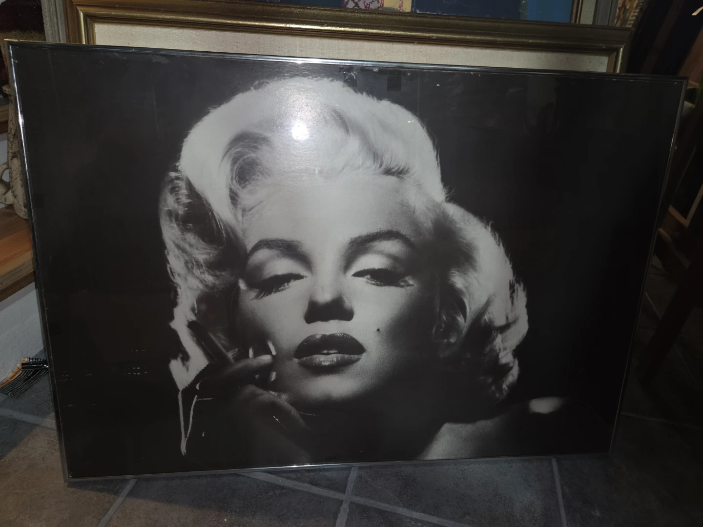Marilyn Monroe Black and White Portrait Art Print