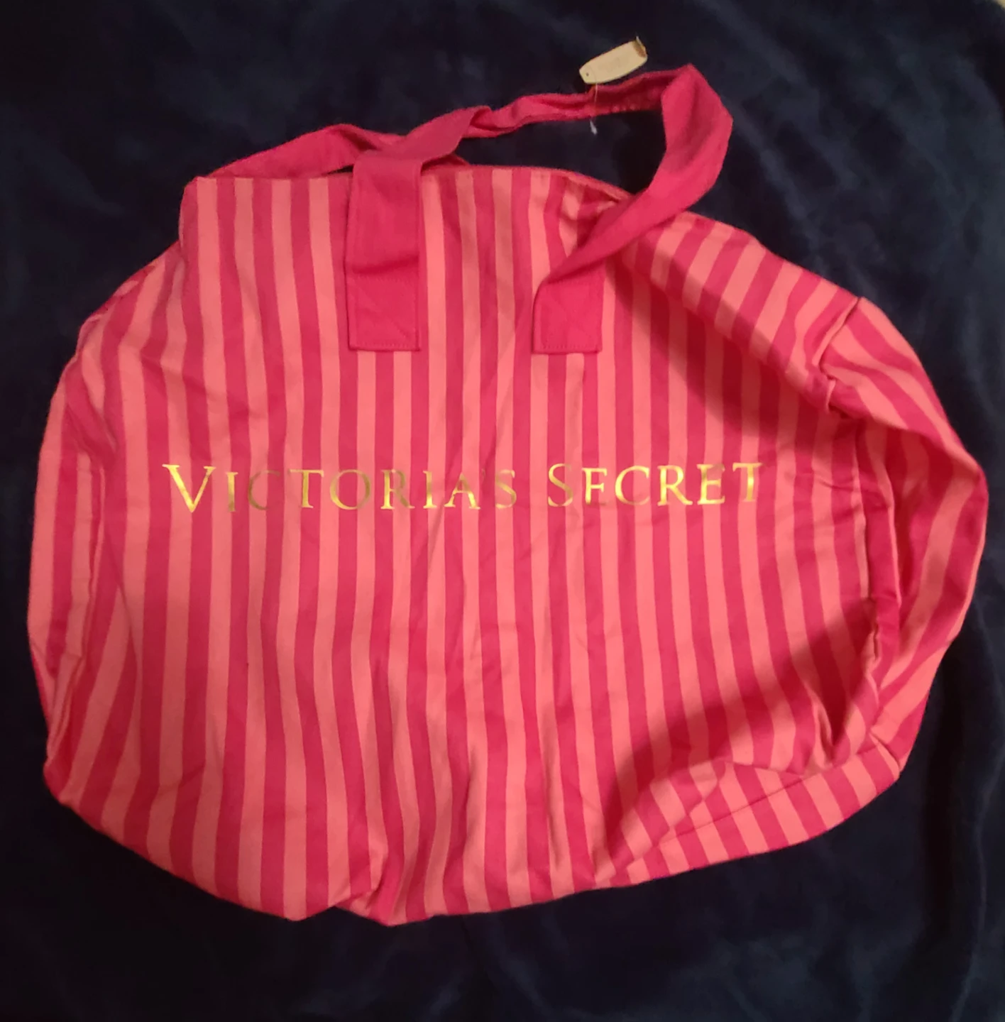 Victoria's Secret Pink Striped Duffle Bag - photo 2