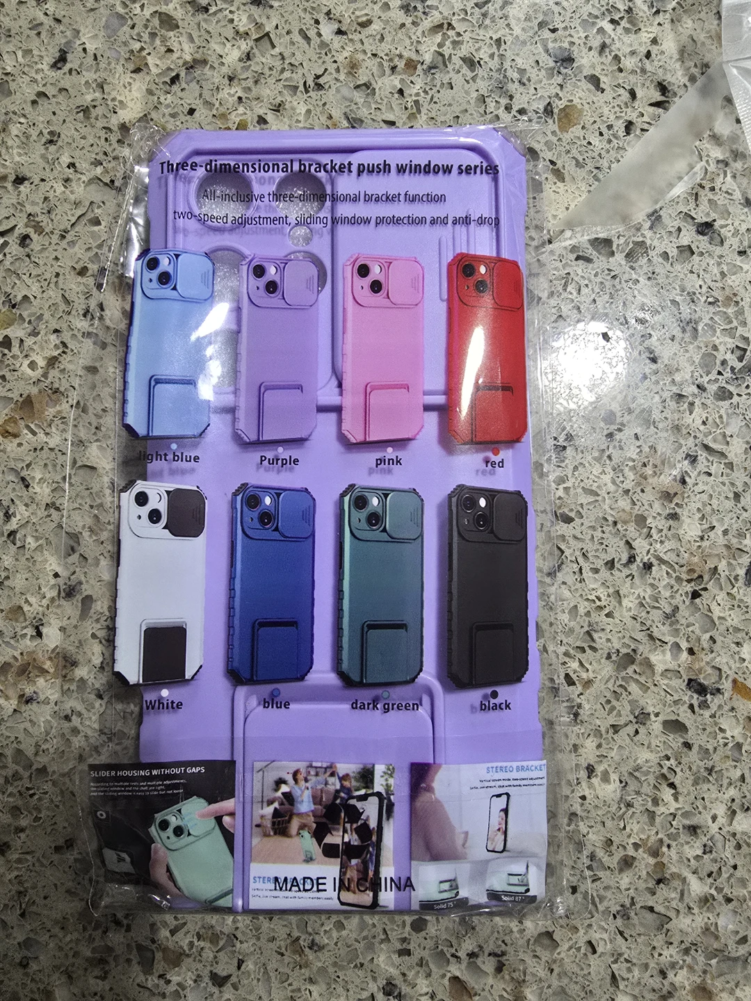 Three-dimensional Bracket Push Window Series Phone Case - photo 2