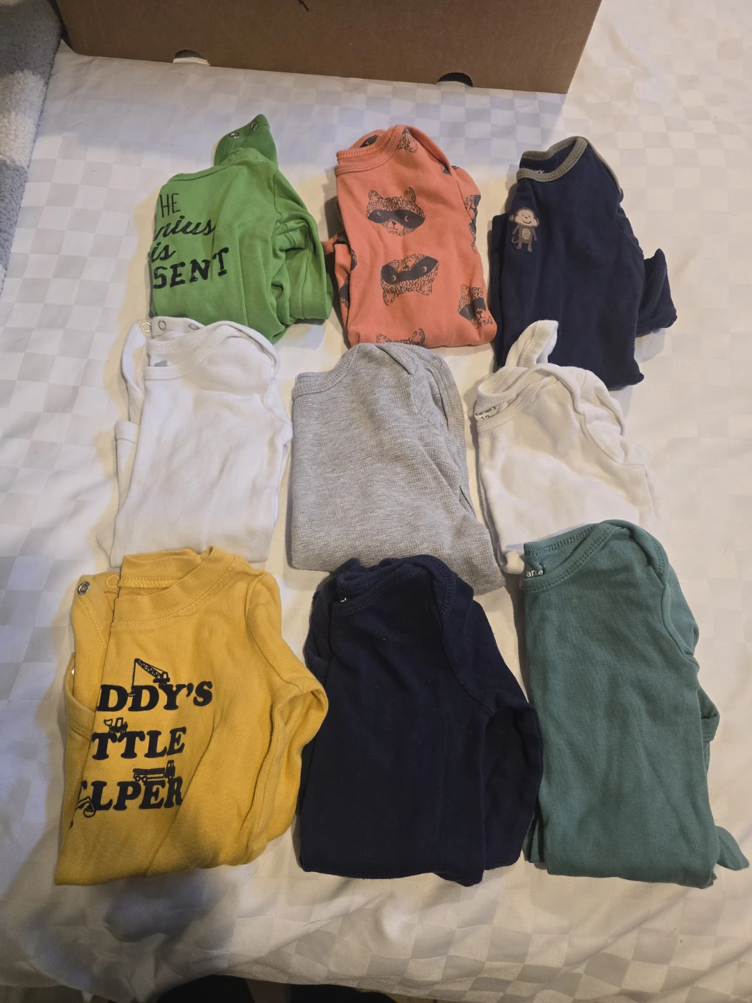 Baby 12 to 18 long sleeve onesies