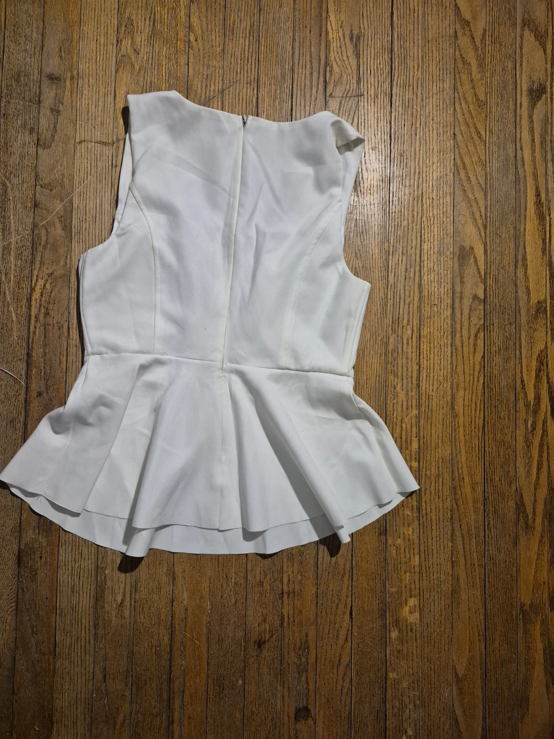 White Peplum Top - photo 2