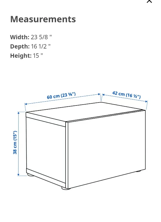 IKEA BESTÅ Basic Storage Unit,  Black-brown - photo 4