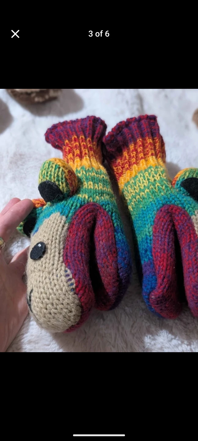 Ryber Outerwear Rainbow Alpaca Mittens - photo 3