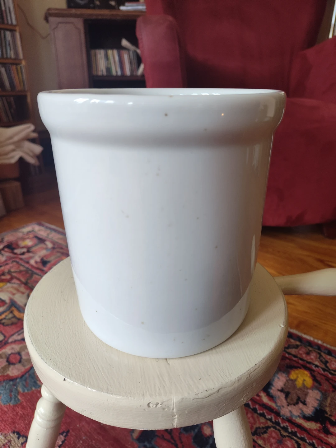 White Ceramic Crock Pot