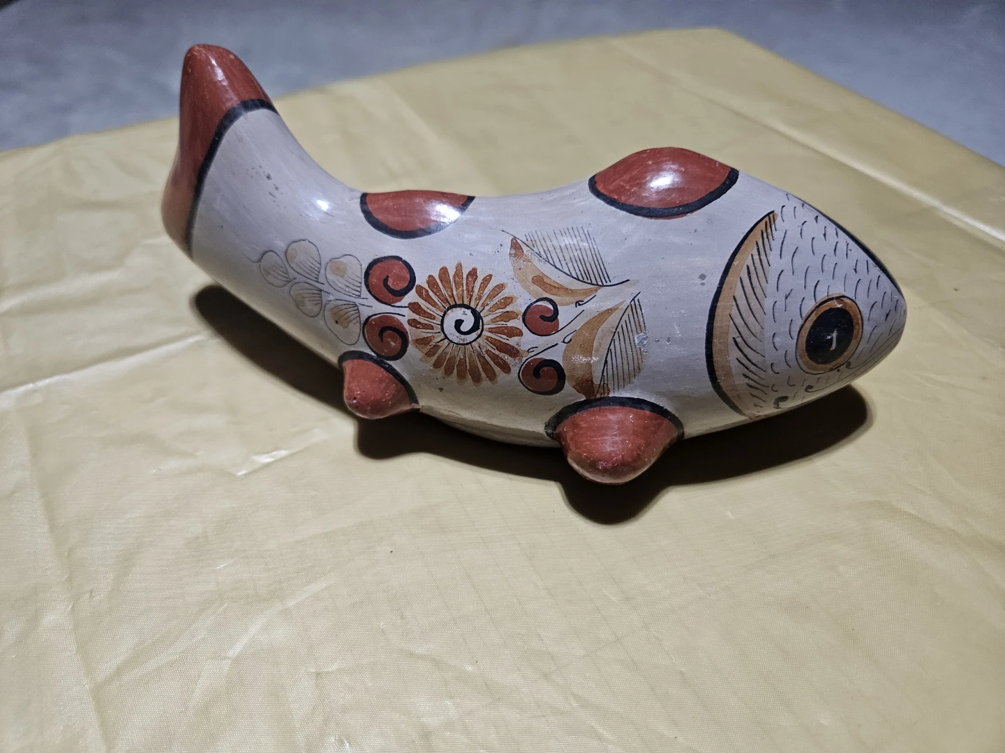 Hand-painted Ceramic Fish Figurine