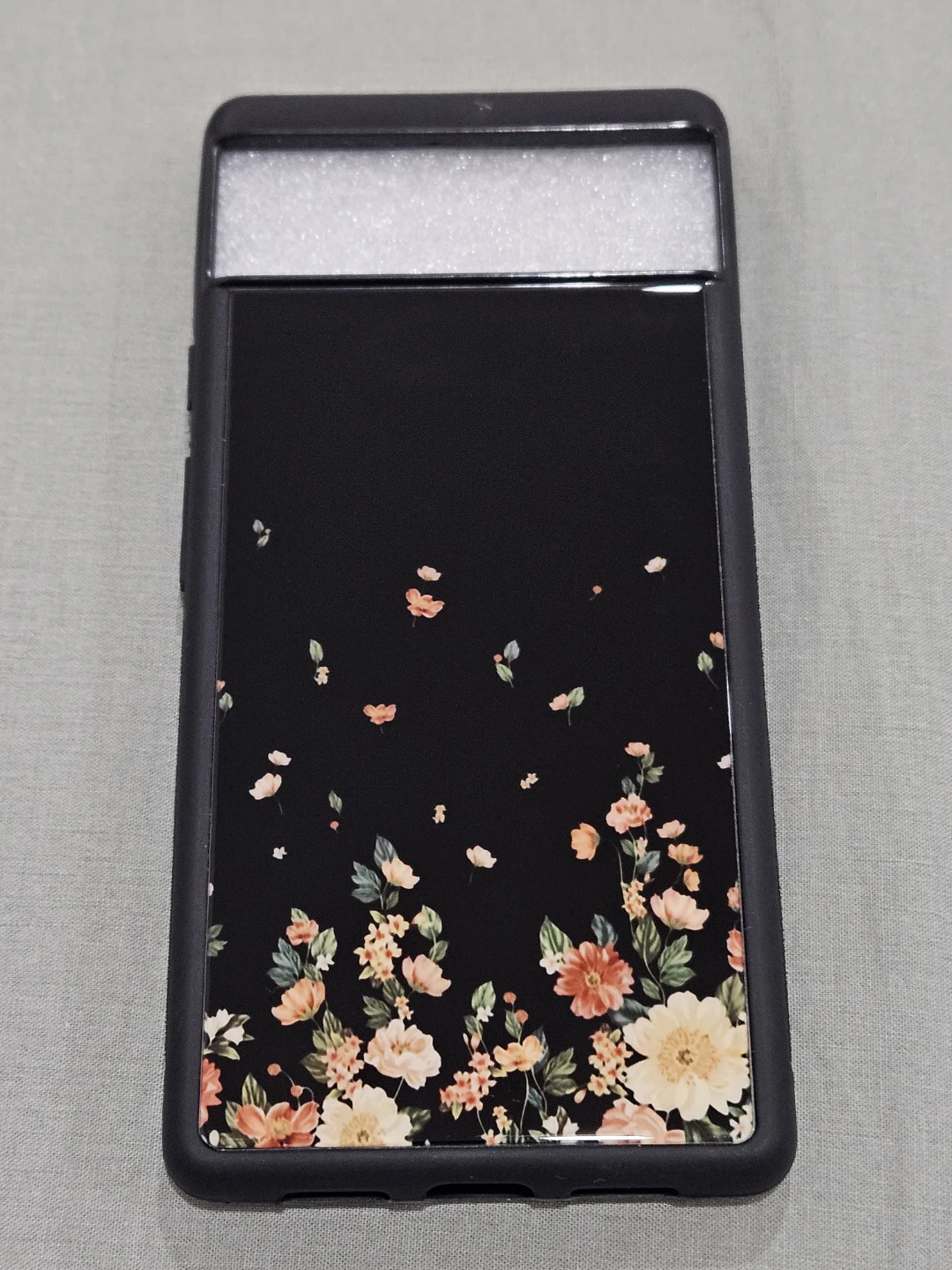 Google pixel 6 Black Floral Phone Case