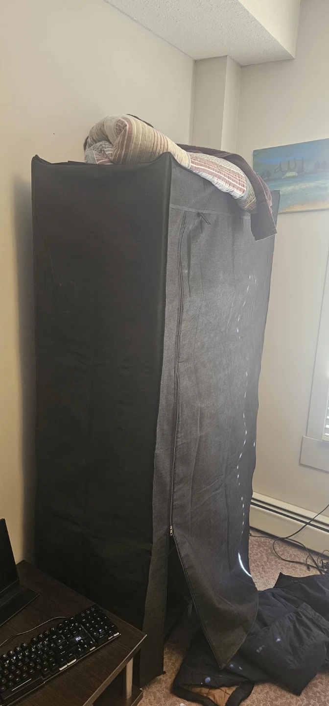 Black Portable Wardrobe