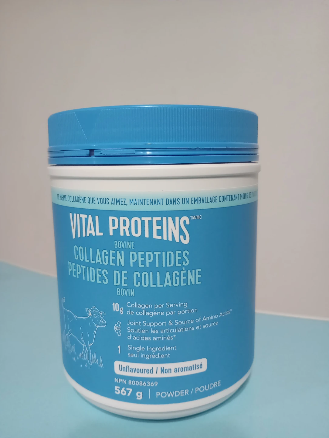 Vital Proteins Bovine Collagen Powder - Unflavoured 567g