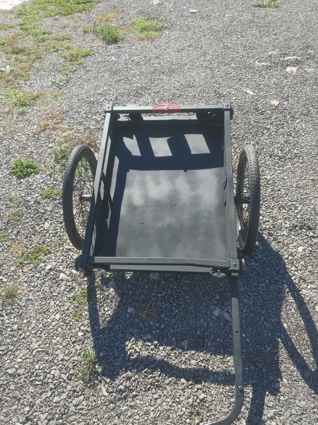 Black Two-Wheeled Cargo Trailer