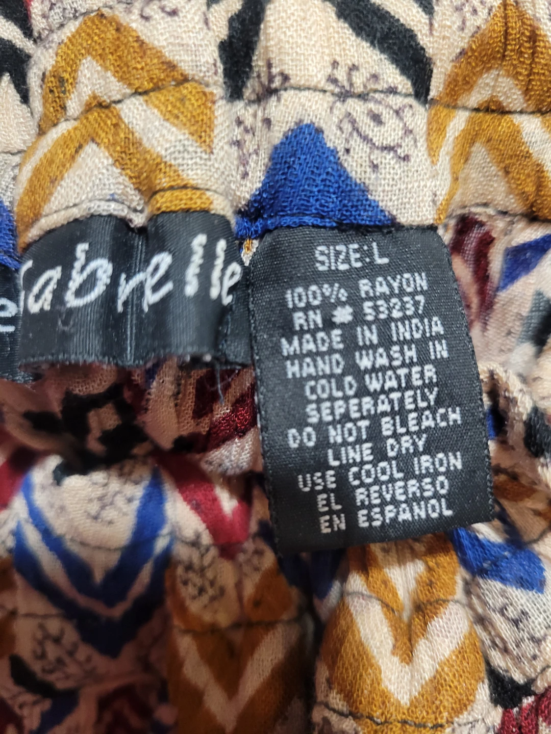 Sabrelle Women's Boho Print Maxi Skirt - Size L - photo 2