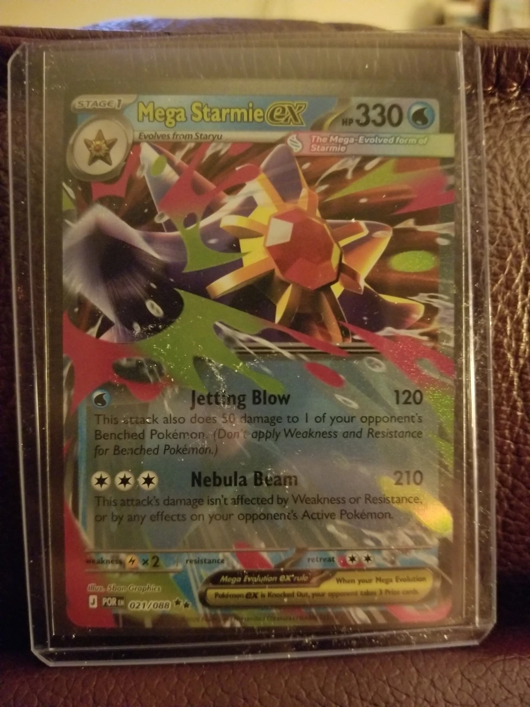 Pokémon Mega Starmie EX Trading Card 021/088