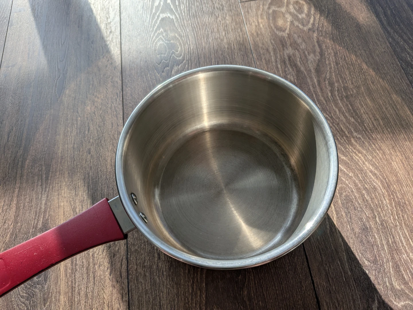 Prestige Platina Stainless Steel Saucepan with Lid 8' - Red - photo 2