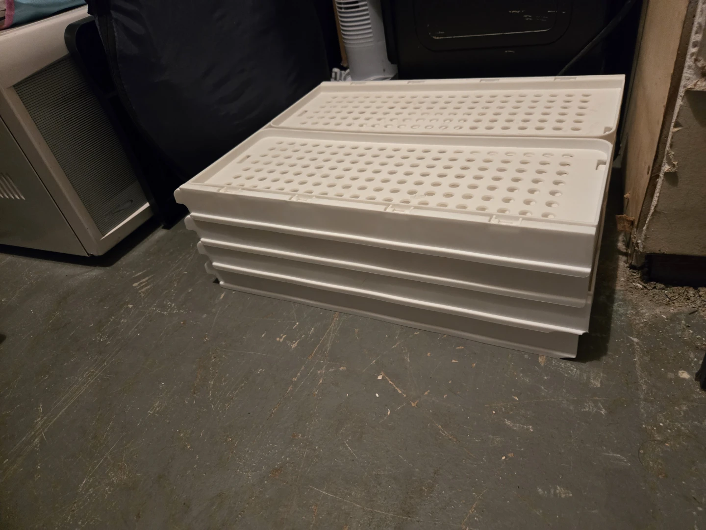 White Stackable Storage Bins - photo 2
