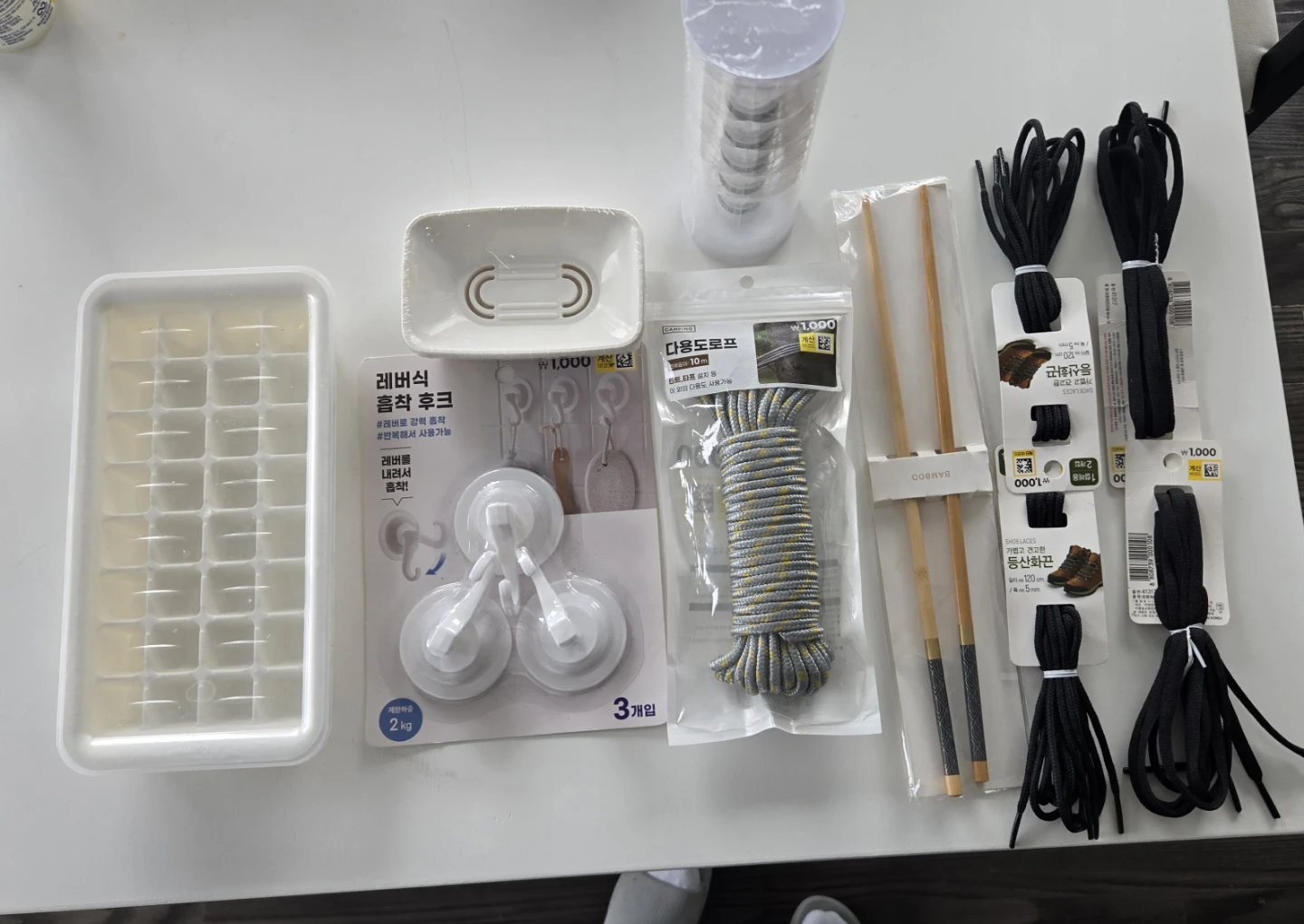 Assorted Household Items: Ice Cube Tray, Soap Dish, Hook