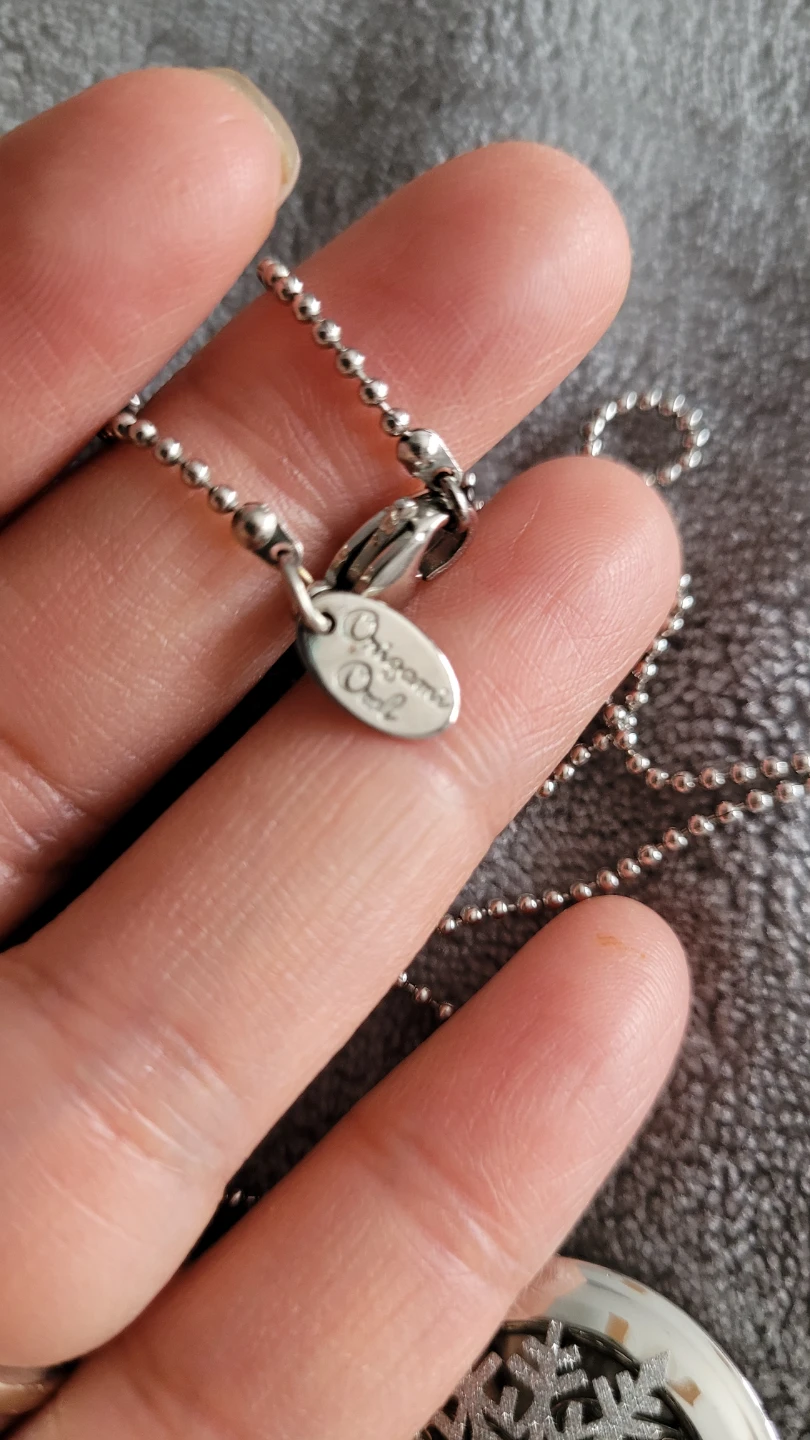 Origami Owl Silver Snowflake Locket Necklace - photo 2