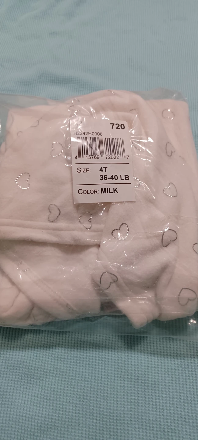 The Children's Place White Heart Hoodie - Size 4T