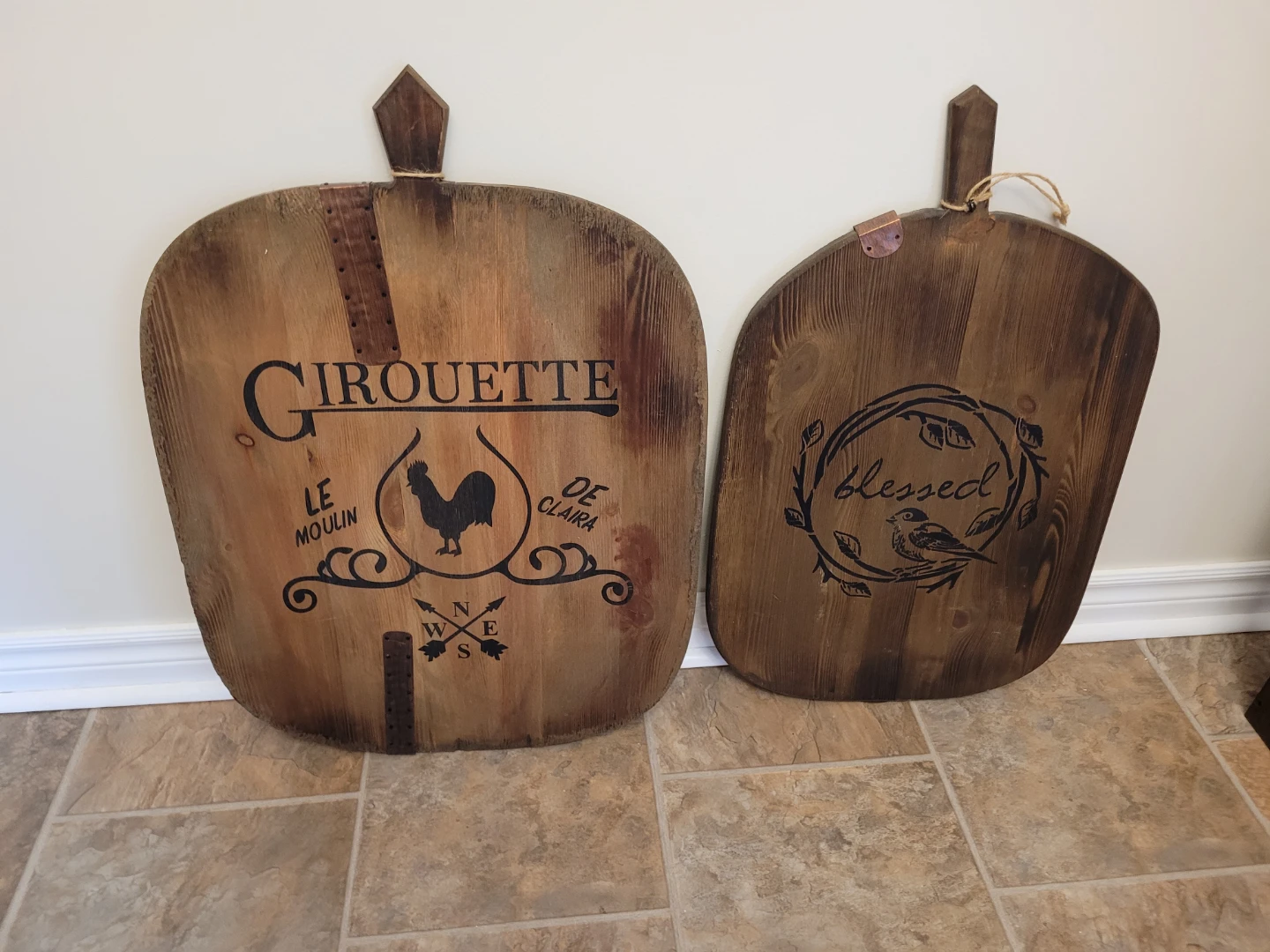 Large decorative cutting boards - not for food use