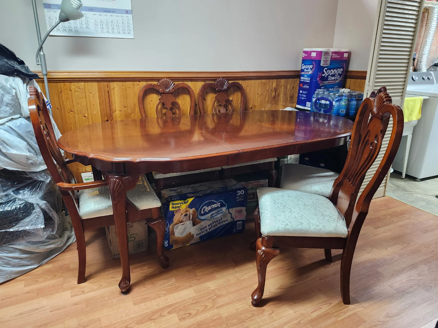 Wooden Dining Table with 6 Chairs - photo 3