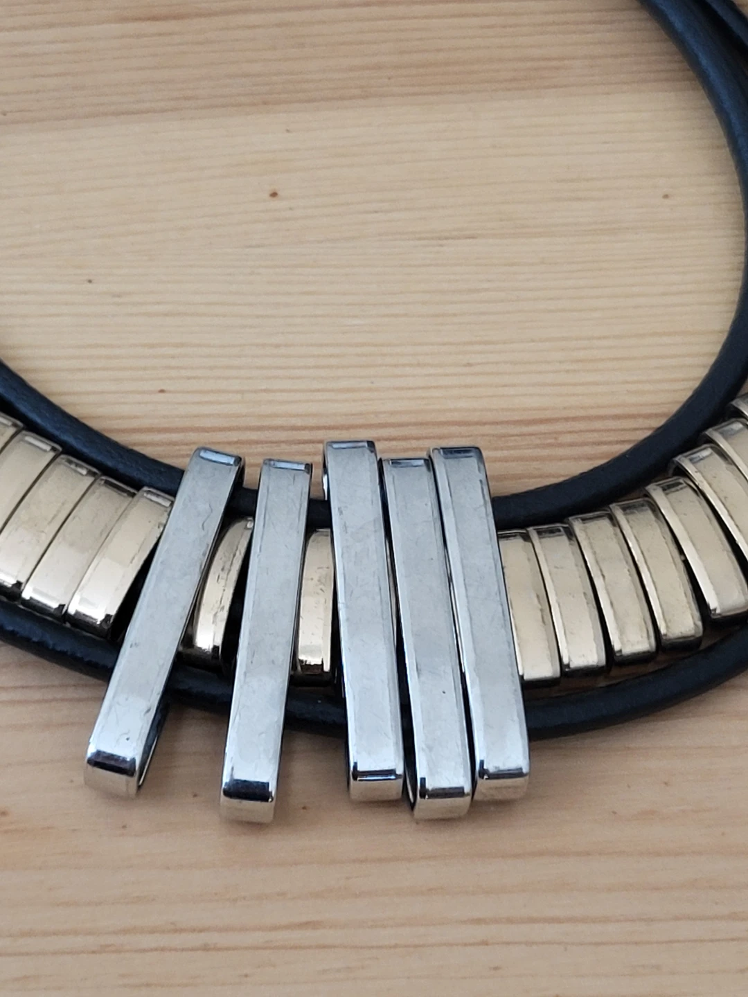 Necklace with Gold and Silver Tone Accents - photo 2