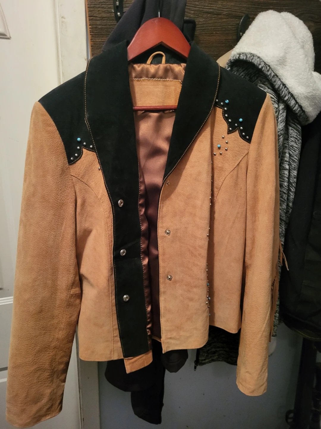 Tan Suede Western Style Jacket