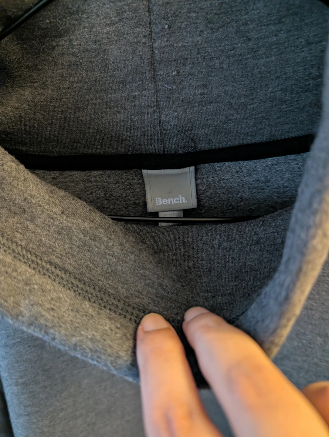 Bench Grey Turtleneck Hoodie with Pocket - photo 2