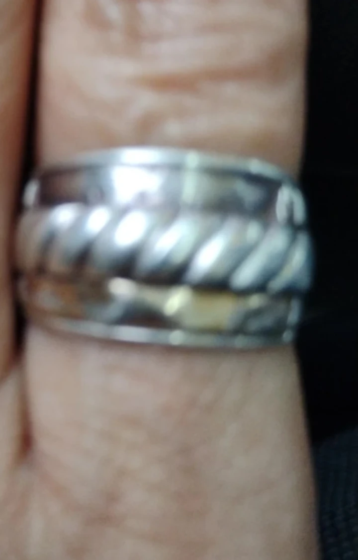 Free Sterling Silver Rope Design Ring