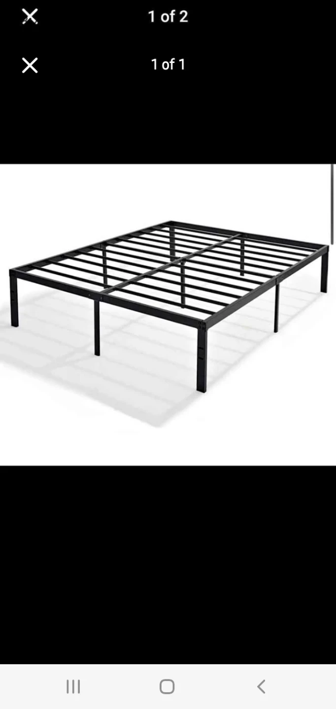 Metal Bed Frame and Mattress