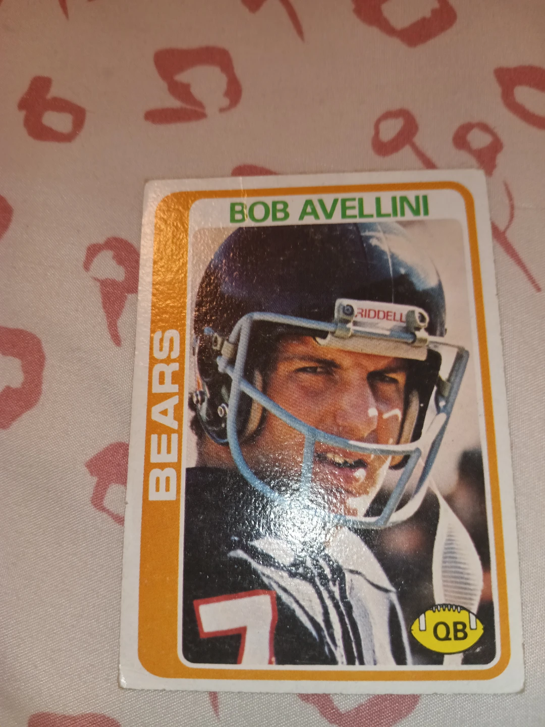 1978 Topps Bob Avellini Chicago Bears QB Football Card