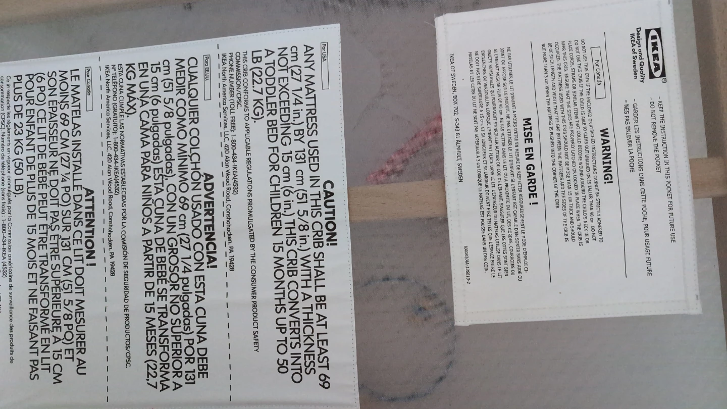 IKEA  infant/ toddler Crib/ daybed - photo 3